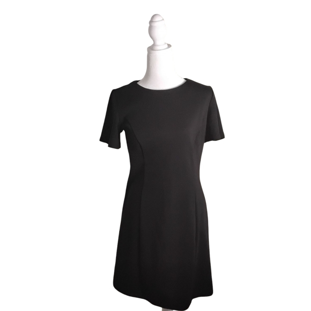 Old Navy Women's Black S Sheath Short Sleeve Bell Like Sleeve Mini Dress